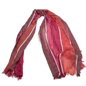 Pink Striped Scarf/Wrap